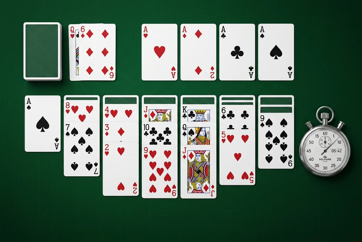 Average completion times on solitaire leaderboard