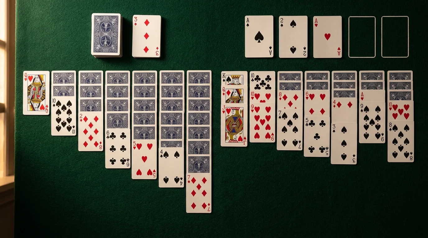 Klondike Solitaire vs Yukon Solitaire rules and layouts