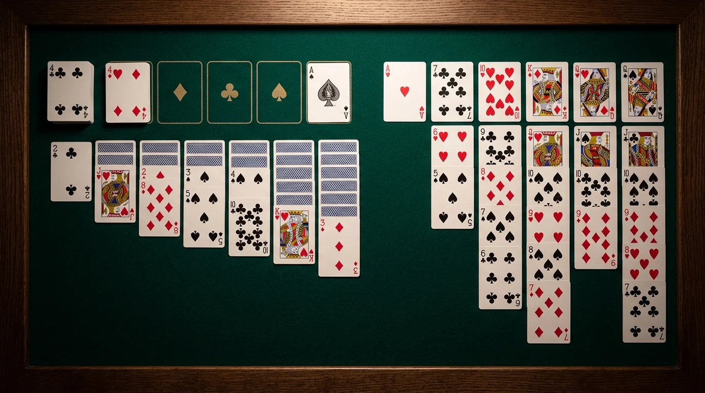 Klondike vs Yukon Solitaire layout and rules comparison