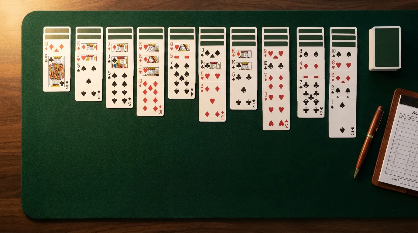 Four suit spider solitaire win rates and math chart