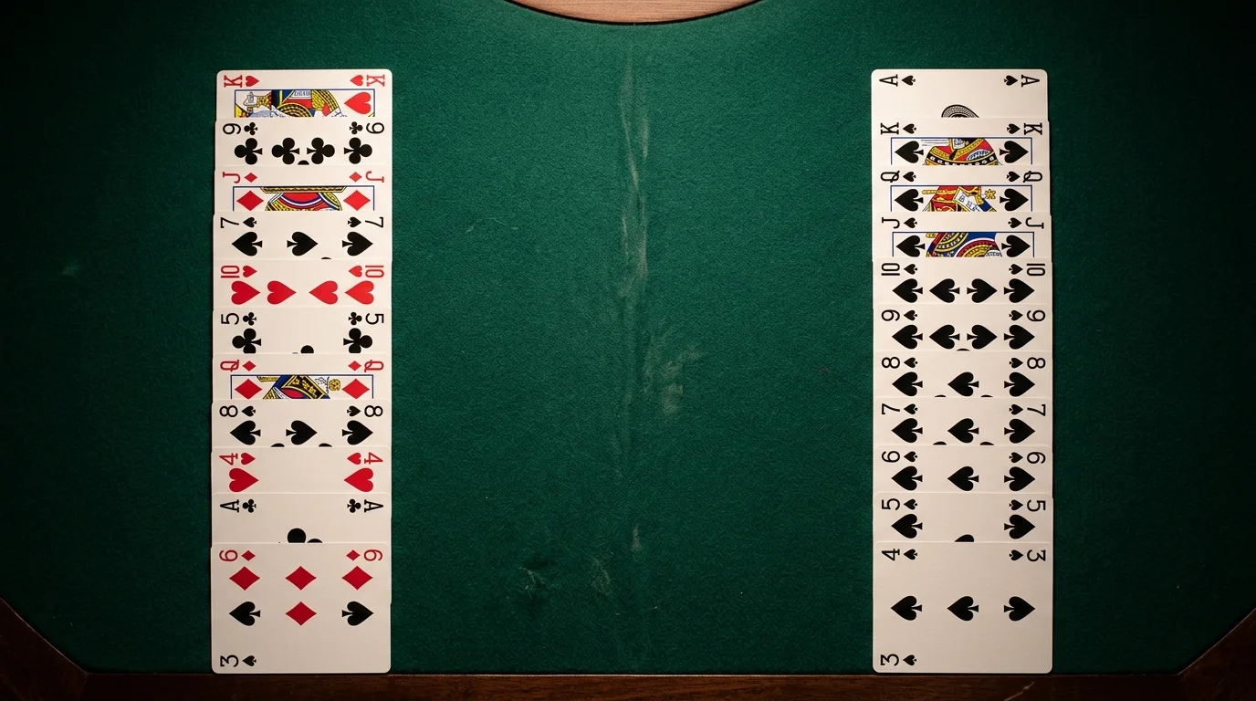 Yukon vs Russian Solitaire stacking and rules differences